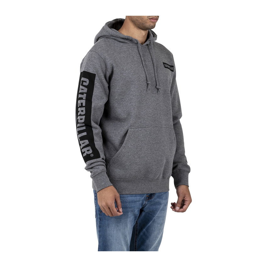 Caterpillar Men's Triton Block Hoody Hoodies Dark Grey CAT-41279